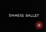 Image of Siamese ballet Bangkok Thailand, 1937, second 3 stock footage video 65675043497