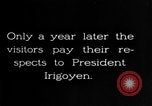 Image of Argentina visit by Secretary of Commerce Herbert Hoover Buenos Aires Argentina, 1928, second 31 stock footage video 65675043508