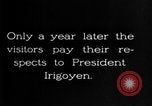 Image of Argentina visit by Secretary of Commerce Herbert Hoover Buenos Aires Argentina, 1928, second 34 stock footage video 65675043508