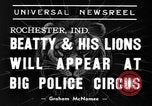 Standbild Big Polizei Circus Rochester Indiana USA, 1938, aus Sekunde 3 historischem Filmmaterial Videoclip 65675043531