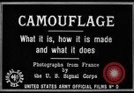 Image of World War I Camouflage France, 1918, second 16 stock footage video 65675043544