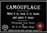 Image of World War I Camouflage France, 1918, second 19 stock footage video 65675043544