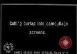 Image of French women make camouflage France, 1918, second 33 stock footage video 65675043546
