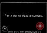 Image of French women make camouflage France, 1918, second 58 stock footage video 65675043546