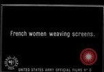 Image of French women make camouflage France, 1918, second 62 stock footage video 65675043546