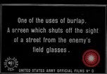 Image of camouflaged screens in World War 1 France, 1918, second 1 stock footage video 65675043547