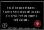 Image of camouflaged screens in World War 1 France, 1918, second 8 stock footage video 65675043547