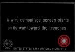 Image of camouflaged screens in World War 1 France, 1918, second 38 stock footage video 65675043547
