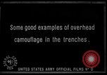 Standbild Graben camouflage Ersten Weltkrieg Frankreich, 1918, aus Sekunde 1 historischem Filmmaterial Videoclip 65675043548