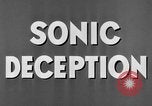 Standbild Sonic Täuschung im Krieg United States USA, 1945, aus Sekunde 35 historischem Filmmaterial Videoclip 65675043549