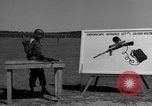 Image of Sniper rifle Fort Benning Georgia USA, 1953, second 14 stock footage video 65675043563