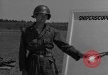 Image of Sniper rifle Fort Benning Georgia USA, 1953, second 54 stock footage video 65675043563