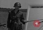 Image of Sniper rifle Fort Benning Georgia USA, 1953, second 56 stock footage video 65675043563