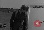 Image of Sniper rifle Fort Benning Georgia USA, 1953, second 60 stock footage video 65675043563