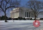 Image of Washington DC Monuments in snow Washington DC USA, 1966, second 5 stock footage video 65675043628