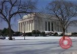 Image of Washington DC Monuments in snow Washington DC USA, 1966, second 6 stock footage video 65675043628