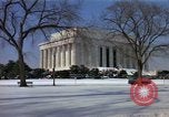Image of Washington DC Monuments in snow Washington DC USA, 1966, second 8 stock footage video 65675043628