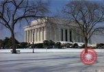 Image of Washington DC Monuments in snow Washington DC USA, 1966, second 9 stock footage video 65675043628