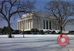 Image of Washington DC Monuments in snow Washington DC USA, 1966, second 11 stock footage video 65675043628