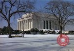 Image of Washington DC Monuments in snow Washington DC USA, 1966, second 12 stock footage video 65675043628