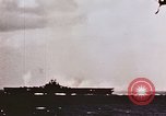 Image of United States Essex class aircraft carrier Pacific Theater, 1945, second 9 stock footage video 65675043686