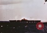 Image of United States Essex class aircraft carrier Pacific Theater, 1945, second 11 stock footage video 65675043686