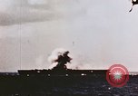 Image of United States Essex class aircraft carrier Pacific Theater, 1945, second 15 stock footage video 65675043686