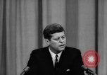 Image of President John F Kennedy confirms Soviet military out of Cuba United States USA, 1962, second 60 stock footage video 65675043748