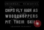 Standbild woodchoppers Skytop Pennsylvania USA, 1936, aus Sekunde 3 historischem Filmmaterial Videoclip 65675043763