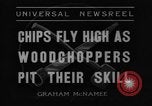 Standbild woodchoppers Skytop Pennsylvania USA, 1936, aus Sekunde 6 historischem Filmmaterial Videoclip 65675043763