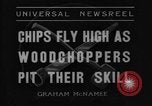 Standbild woodchoppers Skytop Pennsylvania USA, 1936, aus Sekunde 7 historischem Filmmaterial Videoclip 65675043763