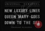 Standbild Queen Mary Glasgow Schottland, 1936, aus Sekunde 6 historischem Filmmaterial Videoclip 65675043764