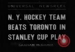 Standbild Stanley Cup Halbfinale Serie New York United States USA, 1936, aus Sekunde 1 historischem Filmmaterial Videoclip 65675043767