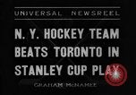 Standbild Stanley Cup Halbfinale Serie New York United States USA, 1936, aus Sekunde 3 historischem Filmmaterial Videoclip 65675043767