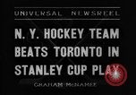 Standbild Stanley Cup Halbfinale Serie New York United States USA, 1936, aus Sekunde 5 historischem Filmmaterial Videoclip 65675043767