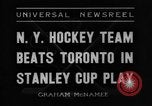 Standbild Stanley Cup Halbfinale Serie New York United States USA, 1936, aus Sekunde 7 historischem Filmmaterial Videoclip 65675043767