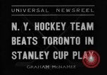 Standbild Stanley Cup Halbfinale Serie New York United States USA, 1936, aus Sekunde 8 historischem Filmmaterial Videoclip 65675043767