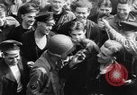 Image of convoy of Allied troop transports France, 1944, second 15 stock footage video 65675043858