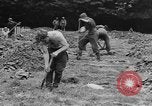 Image of German prisoners dig graves for American soldiers France, 1944, second 39 stock footage video 65675043863