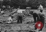 Image of German prisoners dig graves for American soldiers France, 1944, second 54 stock footage video 65675043863