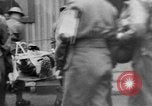 Image of wounded British soldier on stretcher United Kingdom, 1940, second 8 stock footage video 65675043882
