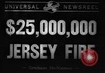 Image of 1940 warehouse fire in Jersey City Jersey City New Jersey USA, 1940, second 5 stock footage video 65675043883