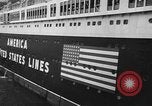 Image of SS America Ship New York City USA, 1941, second 8 stock footage video 65675043887