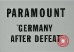 Image of Germany after World War 2 defeat Germany, 1945, second 1 stock footage video 65675043950
