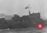 Image des navires de guerre allemands avancer le long du Danube dans Seconde Guerre Mondiale Budapest Hongrie, 1944, de la seconde 22 séquences d'archives historiques vidéo 65675043978