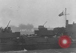 Image des navires de guerre allemands avancer le long du Danube dans Seconde Guerre Mondiale Budapest Hongrie, 1944, de la seconde 23 séquences d'archives historiques vidéo 65675043978