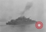 Image des navires de guerre allemands avancer le long du Danube dans Seconde Guerre Mondiale Budapest Hongrie, 1944, de la seconde 26 séquences d'archives historiques vidéo 65675043978