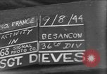 Immagine di 35Th divisione di fanteria Besancon Francia, 1944, secondo 1 filmato di repertorio 65675044007