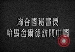 Image of UN Secretary General Dag Hammarskjold Peking China, 1954, second 11 stock footage video 65675044044