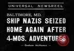 Standbild USS Stadt Flint Baltimore Maryland USA, 1940, aus Sekunde 5 historischem Filmmaterial Videoclip 65675044056